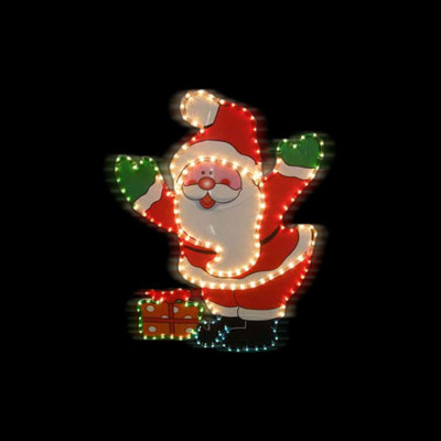 Фигура  led "Дед Мороз с подарочной коробкой" Новогодние товары/Китай